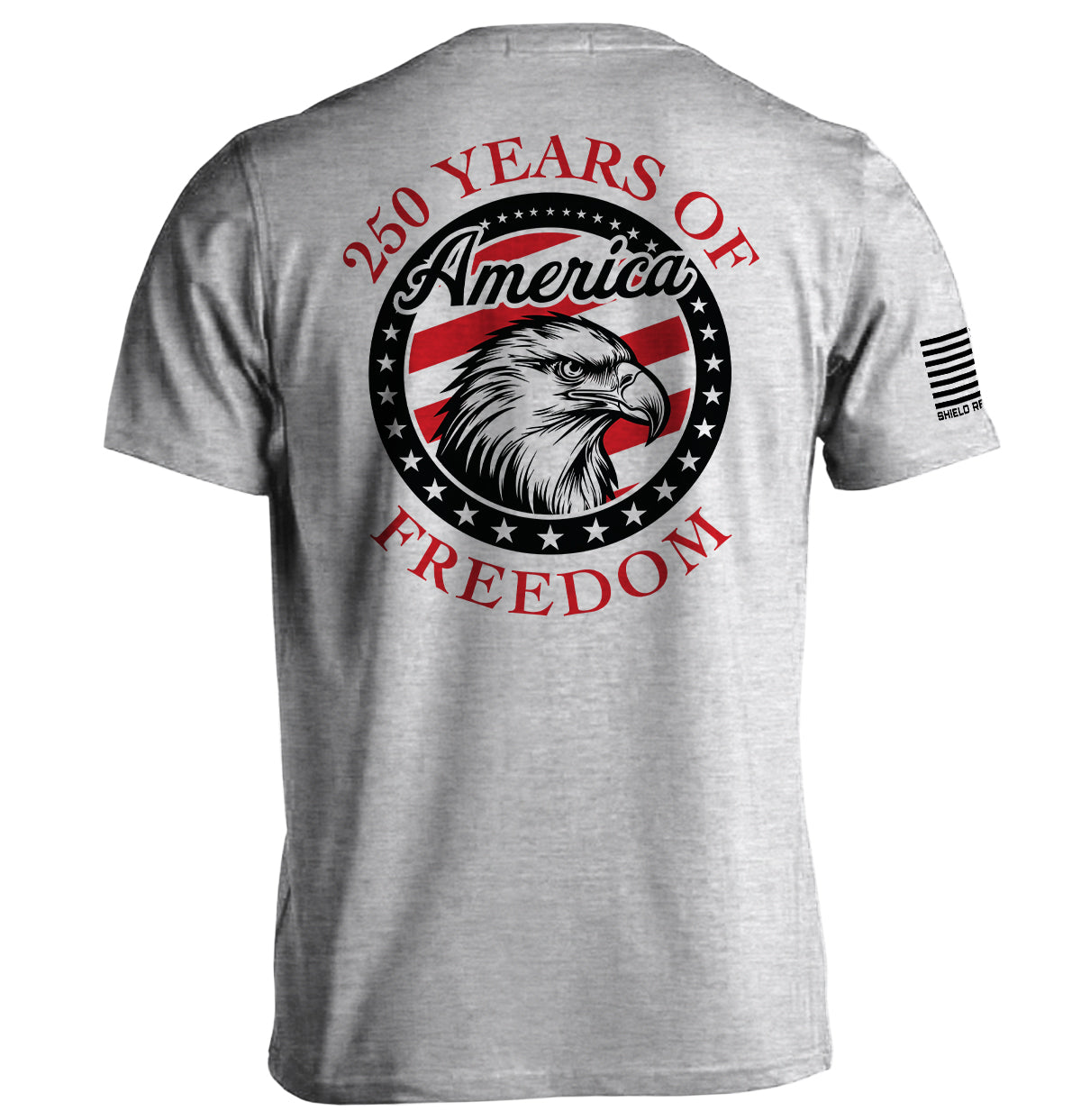 250 Years Of Freedom Eagle Circle T-Shirt
