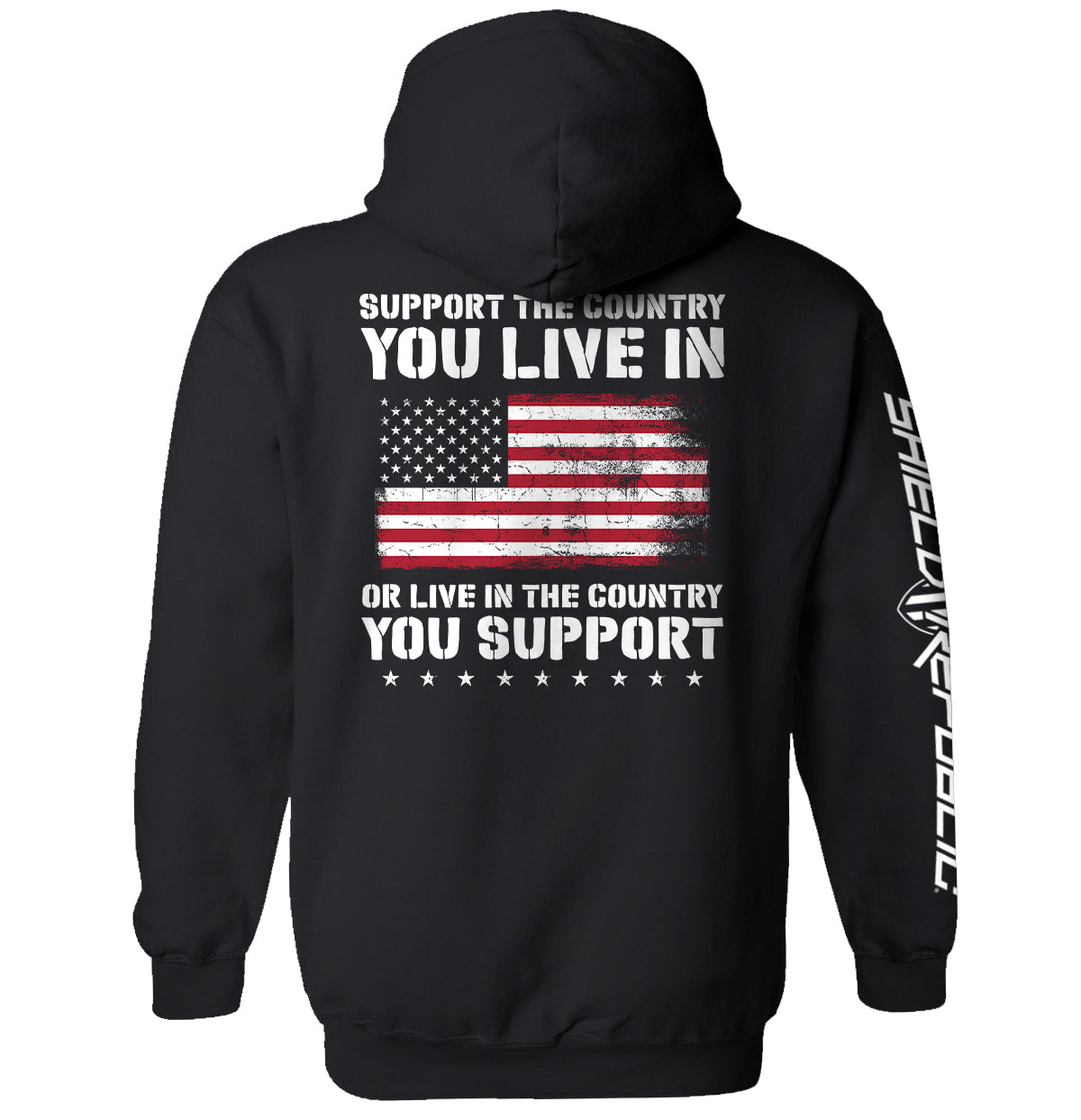Support The Country You Live In Flag T-Shirt