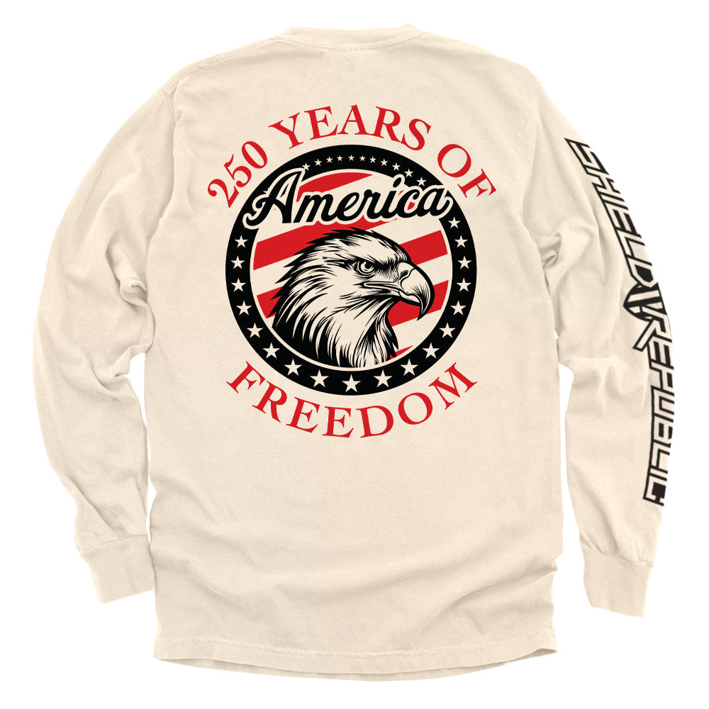 250 Years Of Freedom Eagle Circle T-Shirt