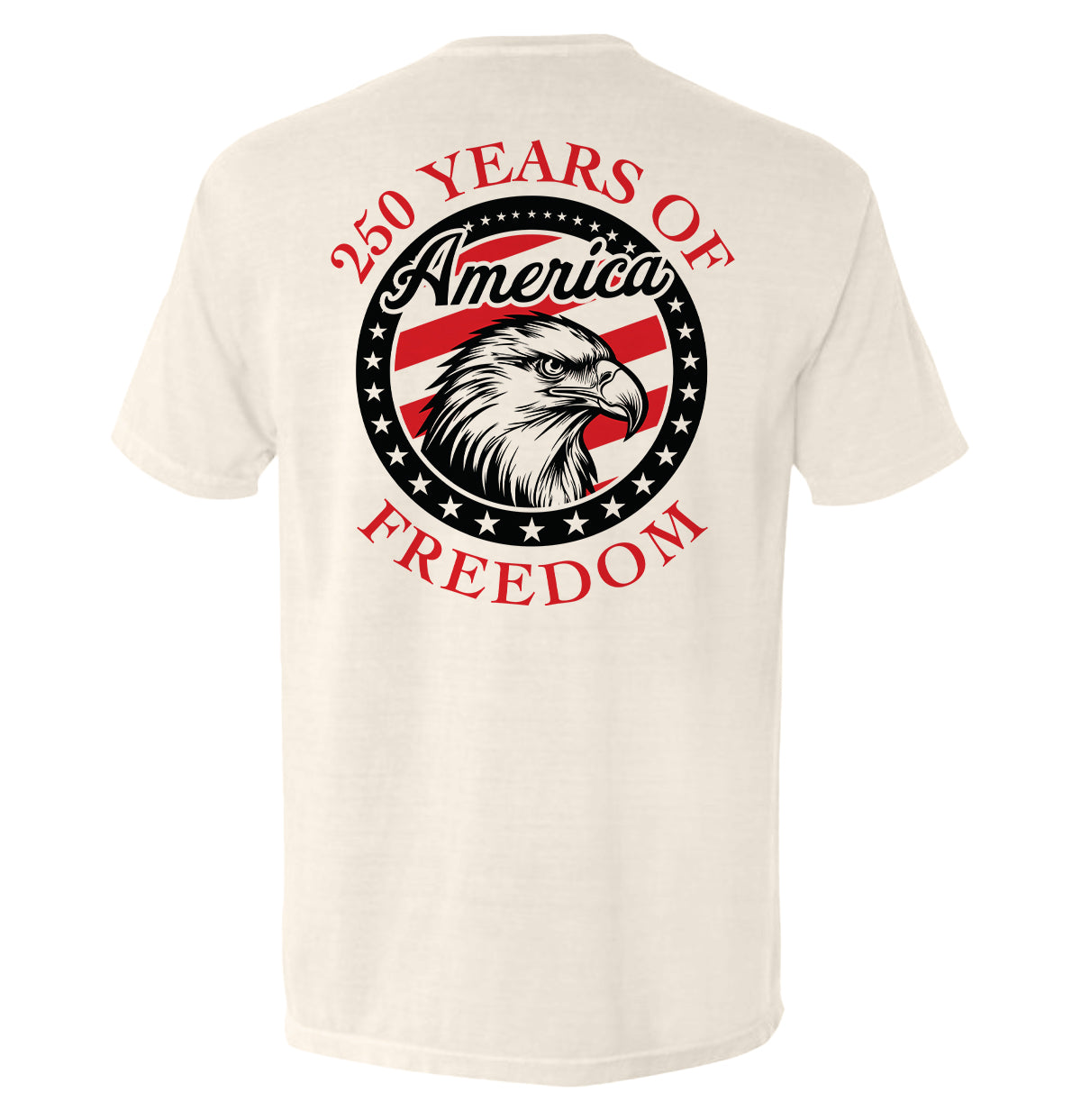 250 Years Of Freedom Eagle Circle T-Shirt
