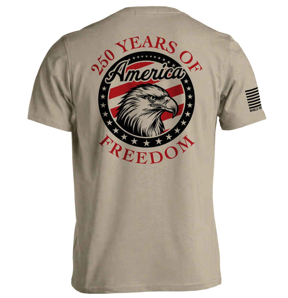 250 Years Of Freedom Eagle Circle T-Shirt