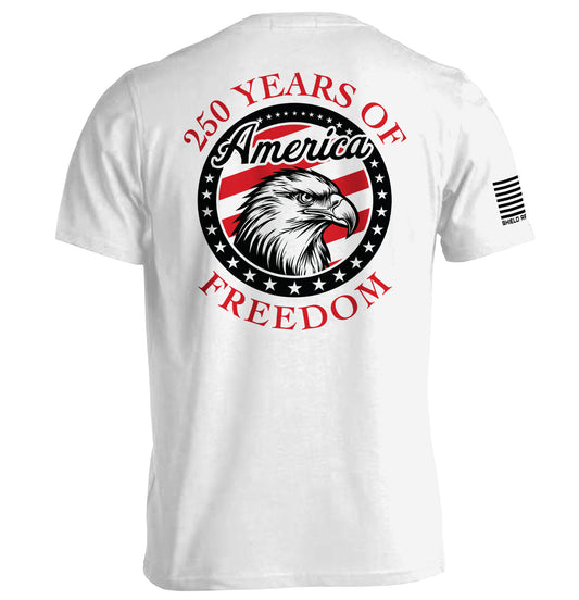 250 Years Of Freedom Eagle Circle T-Shirt